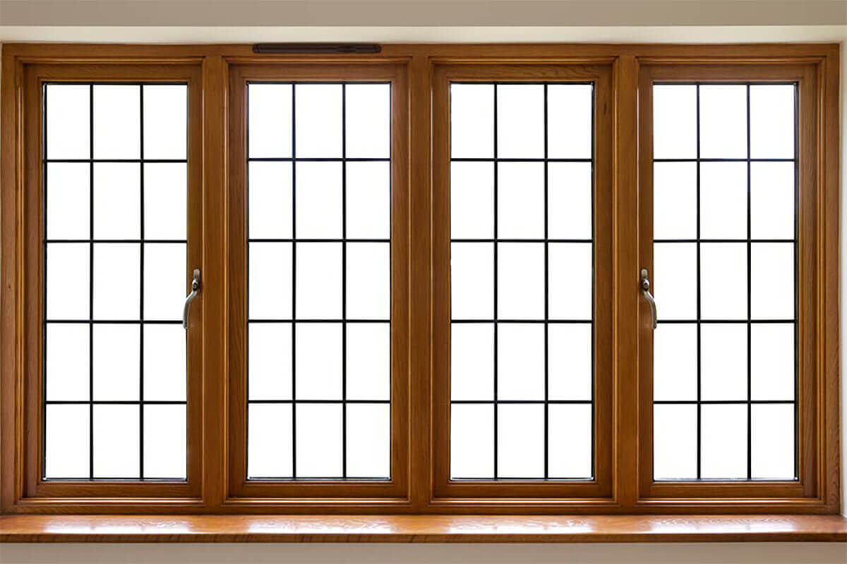 cửa sổ 4 cánh gỗ