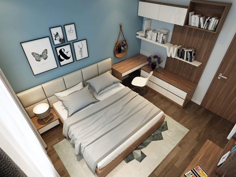 thiết kế phòng ngủ nhỏ cho vợ chồng